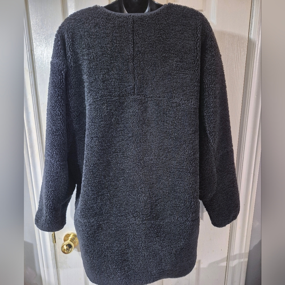 Lululemon Black Sherpa Teddy Jacket Size 6 - Picture 3 of 7